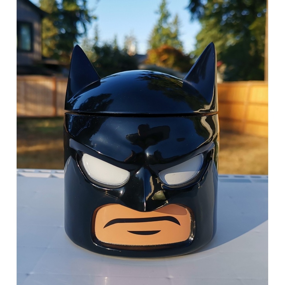 DC Batman Food Container ZAK! Designs 10.5 Oz Black Screw On Lid Hot Lunch Soup